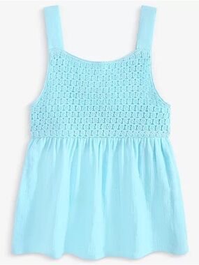 Epic Threads Cotton Crochet Swing Tank Top
